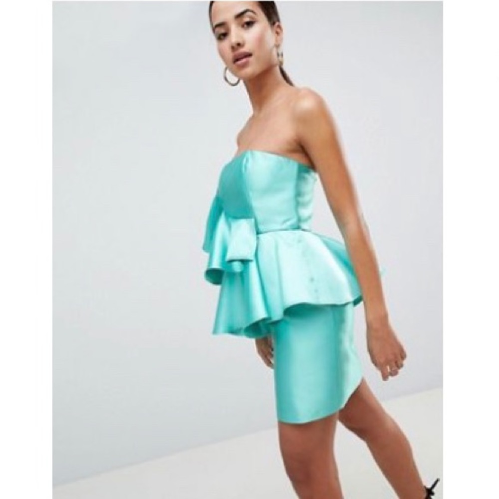 ASOS Exaggerated Ruffle Cocktail Dress